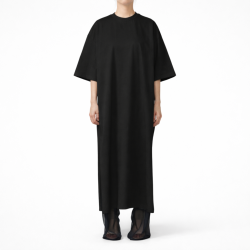 Black Oversized Maxi T-Shirt Dress